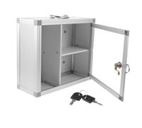 MOBUTOFU Armoire Murale Compartiments Intégrés en Alliage et Acrylique Installation Rapide et Accès Facile pour Rangement de Remède en Salle de Bain
