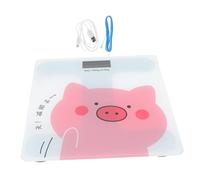 MOBUTOFU Balance Numérique Dessin Verre Pèse-personne Automatique Précis avec Batterie Rechargeable USB Capacité Élevée pour Usage Familial