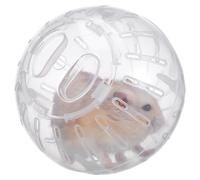 MOBUTOFU Balle d'exercice Facile à Nettoyer, Compacte en Plastique Blanc Trous de Ventilation Augmenter L'activité des Petits Animaux pour Hamster