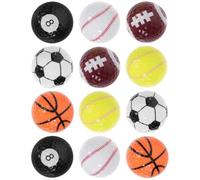 MOBUTOFU Balles de Golf D'entraînement en Résine Colorées 12 Pièces | Toucher Doux et Confortable, Design Sportif Original, pour Practice Nets, Putting Mats, Driving Range, Bureaux