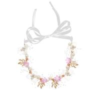 MOBUTOFU Bandeau de Mariée Chic et Unique en Perles et Fleurs Artificielles Vintage en Alliage, Serrage-tête Maintien Ferme Lors de ou Fête Nouvel An pour Cheveux pour Femmes