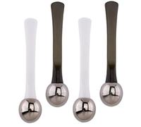 MOBUTOFU Bâton de Massage Contour des Yeux en Alliage de Zinc Cuillère à Crème, Pack de 4 Pièces, Accessoire pour Réduire les Poches et Améliorer la Peau Autour des Yeux, Outil Visage