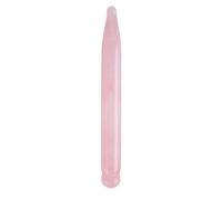 MOBUTOFU Bâton de Massage Naturelle Rose Quartz Guasha pour Visage Yeux Léger et Pratique pour Déroulement des Tissus Relaxation des Poches