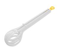 MOBUTOFU Batteur à Œufs Main Classique en Plastique Blanc Multifonction Pince Alimentaire pour Cuisiner et Mélanger Facilement