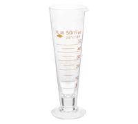 MOBUTOFU Bécher en Verre Doseur 50 Ml Résistant la Corrosion avec Bec Verseur, pour Expériences de Chimie et Cuisson, Outil de Mesure Précis et Anti-débordement