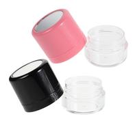 MOBUTOFU Boîte à Poudre Rechargeable 2 Pièces 5G Miroir et Applicateur Éponge Compacte pour Poudre et Shampoing Sec Usage Quotidien et Voyage
