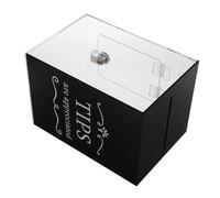MOBUTOFU Boîte à Pourboires Acrylique Conteneur De Stockage Boîte à Suggestions Pour Tombola Porte-pourboires Pour Bars Et Restaurants