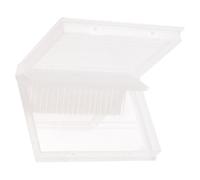 MOBUTOFU Boîte de Rangement pour Embouts de Clous 20 Trous Couvercle Organisateur Portable pour Forets de Polissage des Ongles en Salon de Manucure