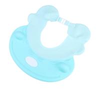 MOBUTOFU Bonnet de Bain Bébé Bleu en Tpe Étanche Protection Auditive Réglable, Léger et Confortable pour Lavage des Cheveux en Toute Sécurité