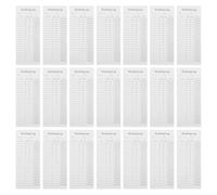 MOBUTOFU Bookmarks Reading List 30pcs For Book Lovers And Schools Practical Design With Ratings And Notetaking Coated Paper