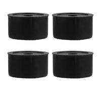 MOBUTOFU Bouchons de Rechange pour Arbre à Chat, Filet M8, 4 Pièces | Plastique Noir, Design DIY Polyvalent, Installation Facile, pour Embout de Poteau et Griffoir