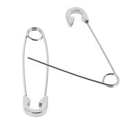 MOBUTOFU Boucles D'oreilles Style Punk Confortable pour Femmes et Hommes Épingles de Sûreté Lourdes en Acier Titane Fermeture à Ressort, Lot de 2 Pièces pour Vêtements et Artisanat