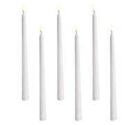 MOBUTOFU Bougies LED Décoratives Longues Flammes Vacillantes Lot de 6 pour Décoration de Restaurant Jardin Fête Halloween Noël et Mariage