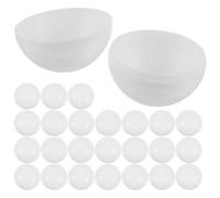 MOBUTOFU Boules de Loterie Blanches Lot de 40 Pièces en PVC Légères et Faciles à pour Tirage Sort 40 Diamètre 4 Cm pour Événements et Arts