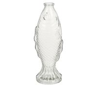 MOBUTOFU Bouteille Décorative en Verre de Poisson, Pot de Rangement Bouchon en Liège, Vase Suspendu pour Décoration DIY et Espace de Travail
