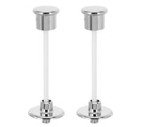 MOBUTOFU Boutons de Chasse d'Eau en Métal Lot de 2 pour Remplacement du Levier de Toilette, Accessoires pour Toilettes à Tirette à L'Ancienne