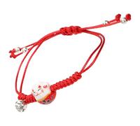 MOBUTOFU Bracelet Tressé Chat en Alliage et Corde de Coton Réglable pour Club et Événements Sportifs, Accessoire Mode Unique et Chic pour Amis Féminins et Masculins