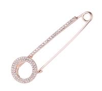 MOBUTOFU Broche en Alliage avec Cristaux et Perle Simulée, Épingle Élégante, Accessoire pour Robe et Veste, Broche Décorative Femme pour Fêtes et Occasions Spéciales