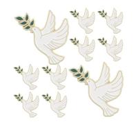 MOBUTOFU Broches Paix en Alliage Rameau d'Olivier Lot de 10 pour Présent Raffiné et Événements Caritatifs Femme