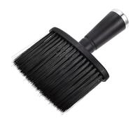 MOBUTOFU Brosse à Cheveux et Balayer la Barbe Poils en Nylon Cou en Plastique Noir pour Enlever Cheveux Coupés Lors Coiffure