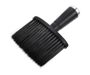 MOBUTOFU Brosse à Cheveux et Balayer la Barbe Poils en Nylon Cou en Plastique Noir pour Enlever Cheveux Coupés Lors Coiffure