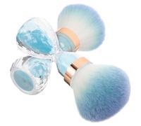MOBUTOFU Brosses à pour Nettoyage et Polyvalent Lot de 2 en Plastique Forme Sablier Outils de Manucure Efficaces pour Poudre et Blush
