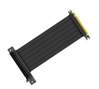 MOBUTOFU Câble D'extension Pci-e 3.0 16x Gel D'écran Noir en Cuivre 40cm Connecteur à 90 Degrés, Prévention du Desserrage pour Carte Graphique Stable