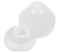 MOBUTOFU Cache-Vis pour Boulons de Toilette 1 Ensemble Plastique Blanc Capuchons Universels Fixation Abattant Wc Suspendu Accessoires Salle de Bain