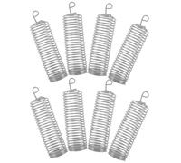 MOBUTOFU Cage à Reine des Abeilles Robuste et Difficile à Déformer en Acier Inoxydable Argenté , Lot de 8 Pièces Protecteurs de Cellules D'abeilles pour Matériel Apiculture
