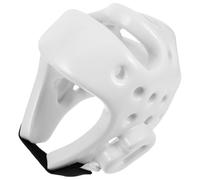 MOBUTOFU Casque de Combat Ergonomique en PU Blanc pour Garçon et Filles, Protection Pratique pour Karaté et Hockey sur Glace, Équipement de Sport Essentiel