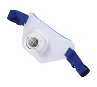 MOBUTOFU Ceinture de Combat Pêche Mer Réglable 360° avec Support Canne | ABS Blanc, Trou 40mm, Base Rotative à Angle Multiple, pour Bord de Mer et Bateau