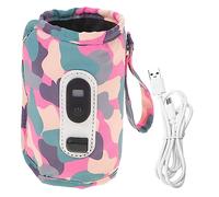MOBUTOFU Chauffe-biberon Dextérieur Portable Avec Affichage Numérique 5 Niveaux De Chaleur Housse De Bouteille Réutilisable