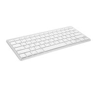 MOBUTOFU Clavier sans Fil Hébraïque Silencieux Ultra-Fin pour Ordinateur Portable et Bureau, Touches à Faible Bruit, Portable en Abs, pour Travail en Environnement Calme