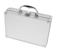 MOBUTOFU Coffret à Outils en Alliage D'aluminium avec Poignée Verrouillable, Mallette Rigide Argentée, Grosse Capacité, Organisation Rationnelle pour Usage Quotidien et Voyage