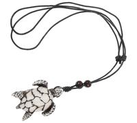 MOBUTOFU Collier Homme Pendentif Tortue en Résine Vintage, Travail Soigné, Confortable à Porter, Style Simple et Délicat Usage Quotidien
