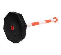 MOBUTOFU Colonne d'Avertissement Routière Élastique Anti-Collision, Installation Fixe et Mobile pour Zones Interdites la Circulation et Chantiers