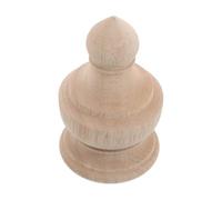 MOBUTOFU Colonne Décorative en Bois Massif Beige, Ornements Décoratifs de Rampe, Application Polyvalente pour Décoration Vintage du Salon ou Chambre