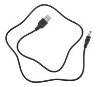 MOBUTOFU Cordon D'alimentation Charge Rapide et Fiable Noir USB vers Dc 5v 1a en Plastique Prise 2,5 Mm pour Poubelle à Capteur Intelligent