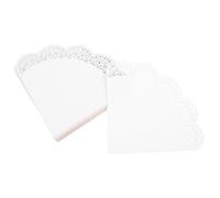 MOBUTOFU Cornets en Papier Dentelle Blanc, 50 Cônes de Confettis de Fleurs, 12 CM, Porte-Bouquet pour Événements Tels que Mariages et Anniversaires