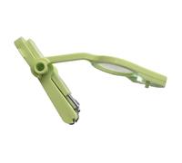 MOBUTOFU Coupe-ongles pour Bébé Lampe et Loupe, Matériau Métal et Plastique, Couleur Verte, Anti-rouille Éclats, pour Soins des Ongles en Toute Sécurité