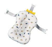 MOBUTOFU Coussin De Bain Pour Bébé Flottant Soutien Tête Cou Dos, Motif Couronne Blanc, Siège De Bain D’été Pour -né, Confortable Et Antidérapant, Usage Intérieur Et Extérieur, Unité Simple