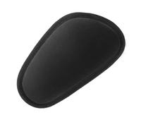 MOBUTOFU Coussin de Genouillère de Voiture en Mousse à Mémoire, Noir | Surface en Soie Glacée Respirante, Dossier Auto-adhésif, Forme Ergonomique, pour Porte et Conduite Urbaine