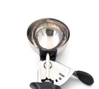 MOBUTOFU Cuillère à Glace en Acier Inoxydable Noire Gâchette pour Boules de Glace et Pastèque Résistante Lave-vaisselle et Adaptée