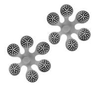 MOBUTOFU Cuiseur à Œufs en Silicone 2 Pièces avec Panier à Poignée, Stable et Multifonction, Supporte 6 Œufs pour Rangement Réfrigérateur Table