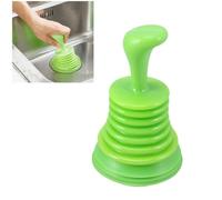 MOBUTOFU Déboucheur de Canalisation Vert Ventouse Puissante et Poignée Texturée en Pe et Caoutchouc pour Évier, Outil pour Salle de Bain et Buanderie Couleur Aléatoire