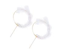 MOBUTOFU Décoration de Gâteau en Fer Blanc 2pcs Style Bijou Créative pour Mariage et Anniversaire avec Pics à Gâteaux Originaux et Élégants