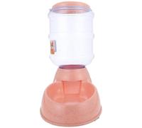 MOBUTOFU Distributeur Automatique de Croquettes Toucher Agréable Plastique 3.8l Rose pour Chien et Chat pour Animaux Domestiques D'intérieur