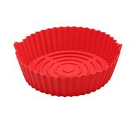 MOBUTOFU Doublure en Silicone Réutilisable pour Friteuse à Air Chaud Double Poignée, Antiadhésive et Facile à Nettoyer, pour Cuisiner Crevettes et Petit-déjeuner
