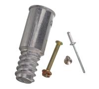 MOBUTOFU Embout Fileté pour Manche à Balai en Acier Inoxydable et Alliage | Adaptateur de Réparation, Installation Facile, pour Manches de Balai de 0,748 Pouce, Usage Bricolage