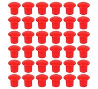 MOBUTOFU Embouts de Barres d'Armature Lot de 60 Plastique Rouge 10-32 MM pour Chantier Construction et Protection Piquets de Jardin